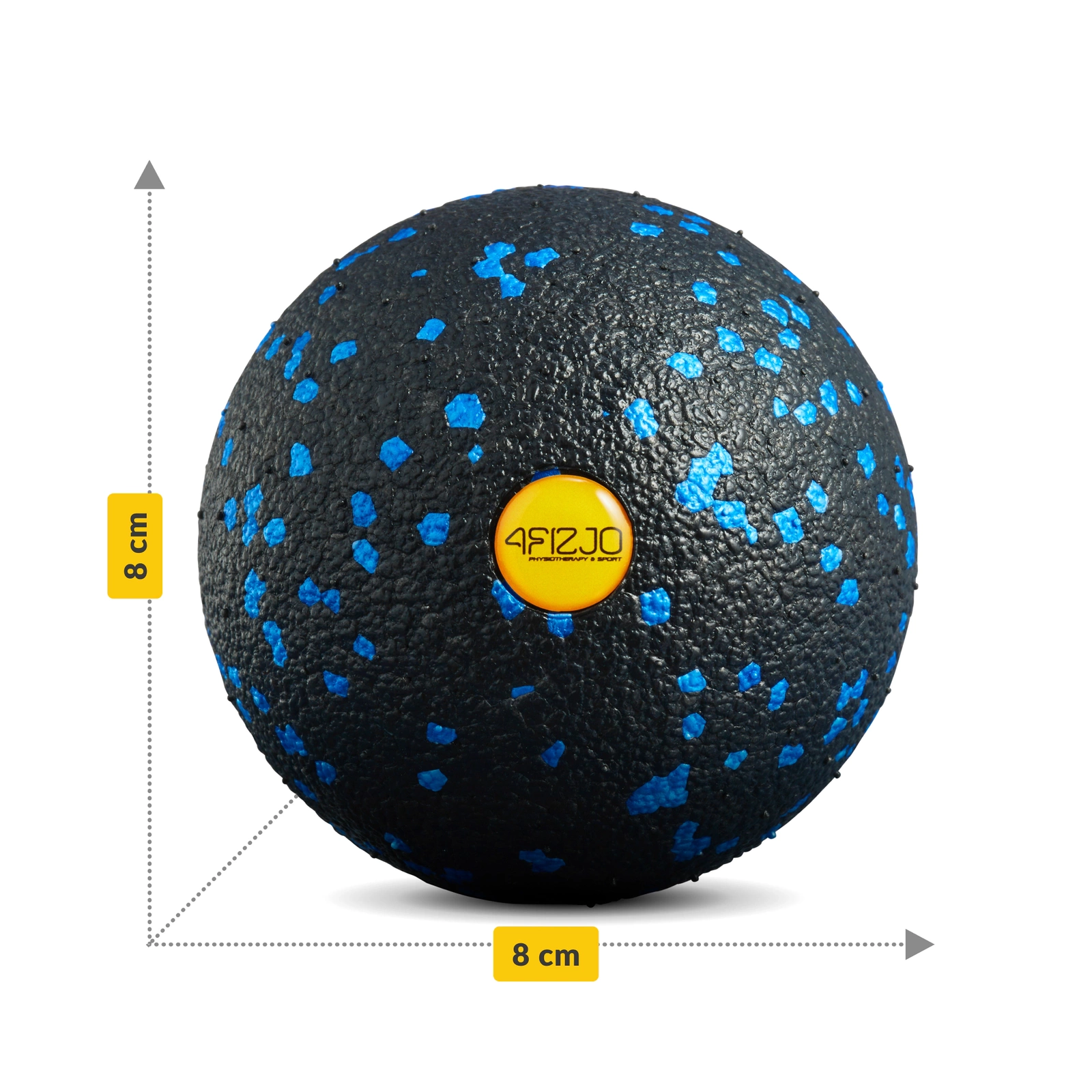 4Fizjo EPP Massage Ball 8 cm, Black/Blue