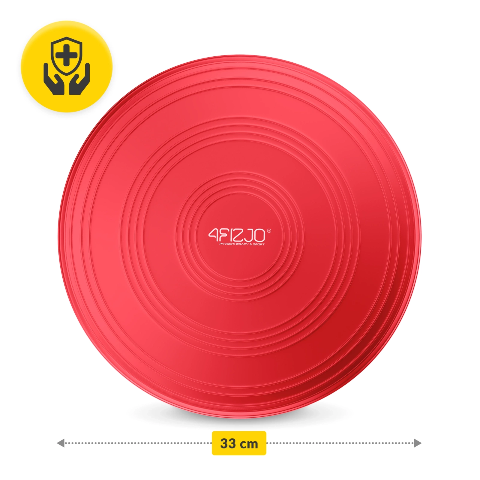 4Fizjo MED+ sensomotorais spilvens 33 cm, sarkans