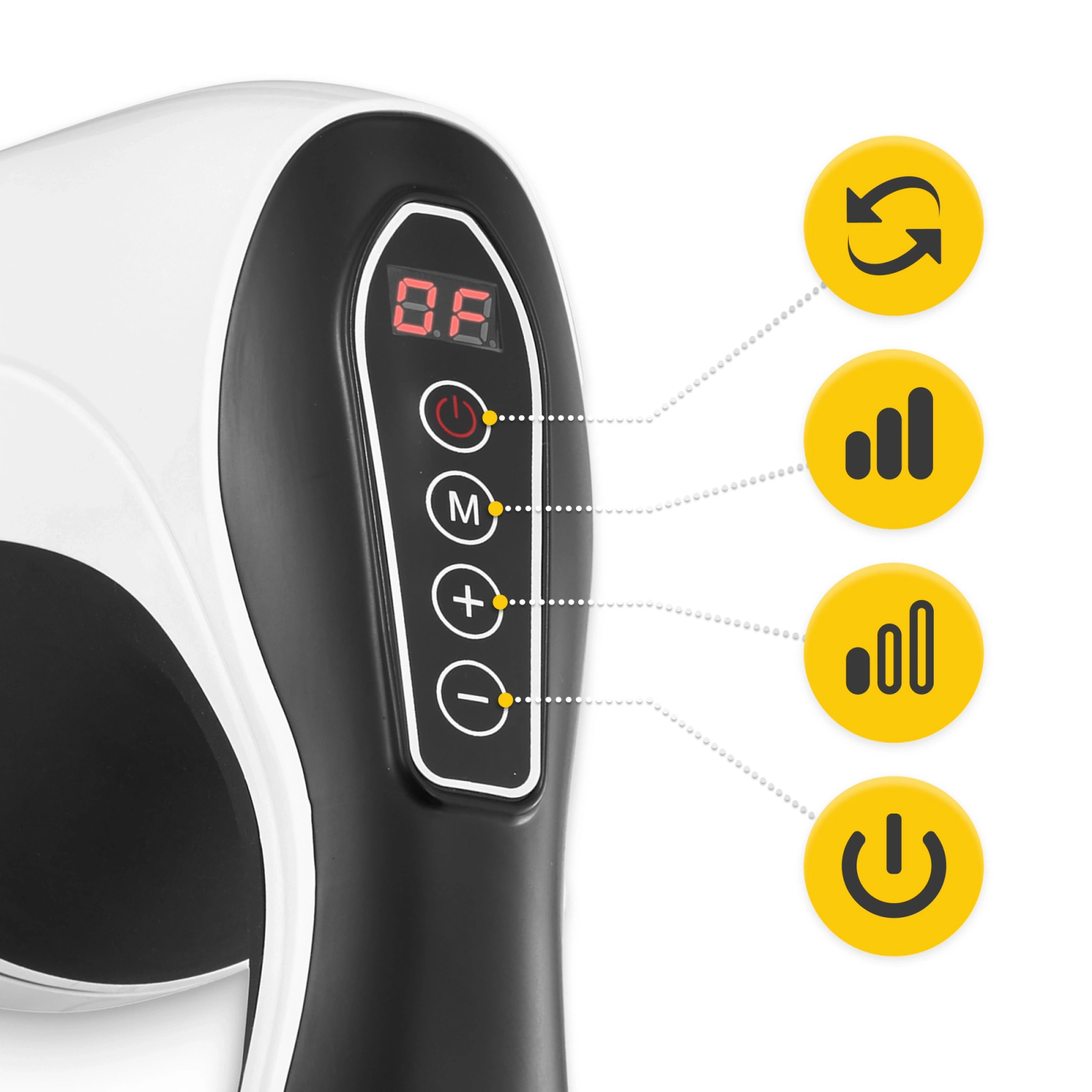 4Fizjo 1119 Body Shaping Handheld Anti-Cellulite Massager, White