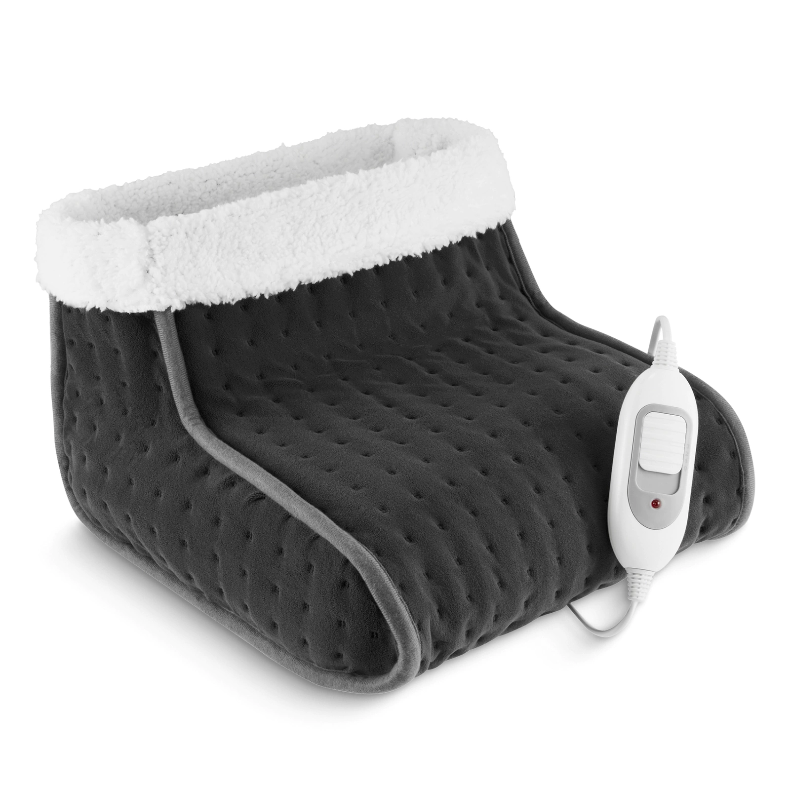 Electric Foot Warmer 4FIZJO with 3 Heat Settings, Grey