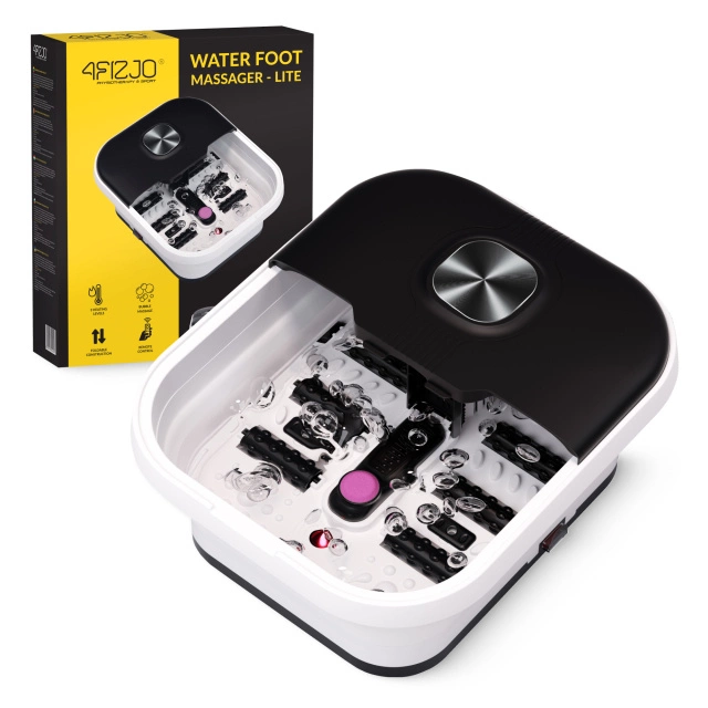 Salokāma pēdu masāžas vanniņa 4FIZJO LITE ar sildīšanu, balta