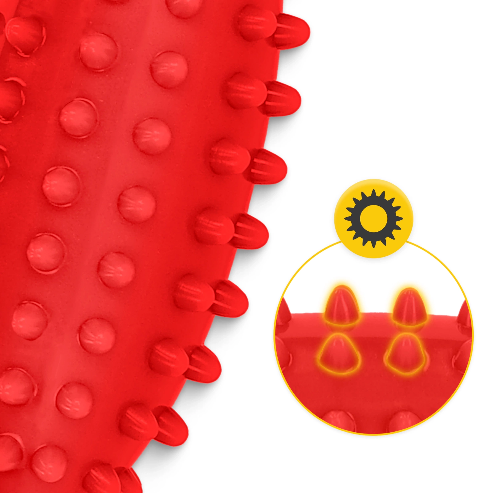 4Fizjo 1804 Sensory Massage Ball, Red