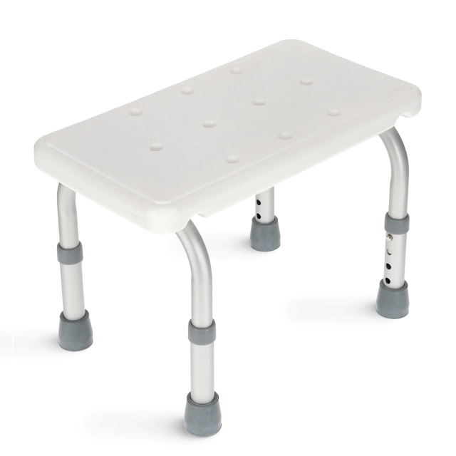 4Fizjo vannas un dušas soliņš / pakāpiens, balts/pelēks