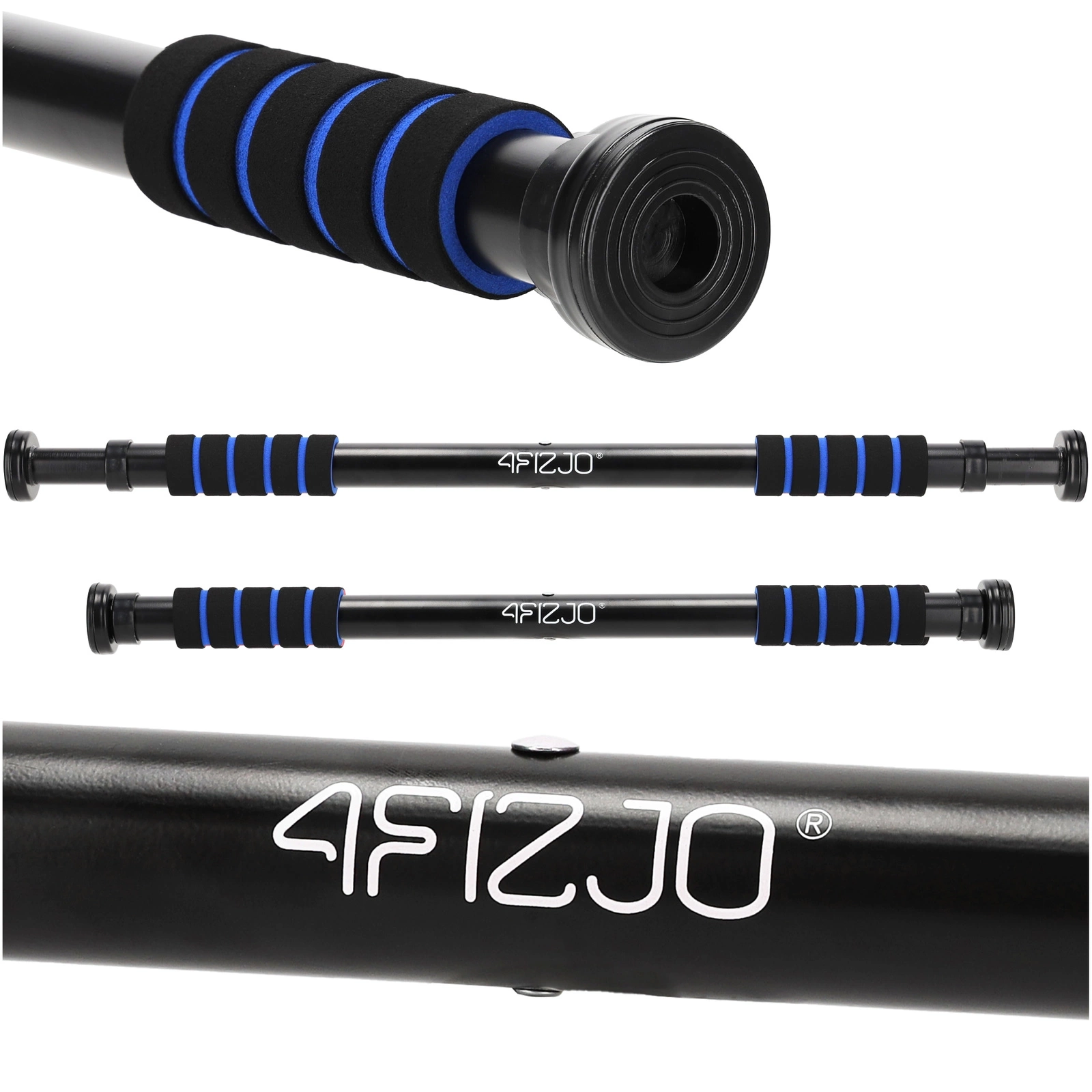 4FIZJO Adjustable Doorway Pull-Up Bar, Blue