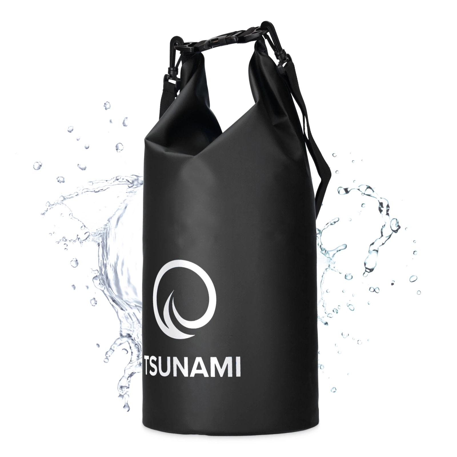 TSUNAMI Waterproof Dry Bag 10L, Black