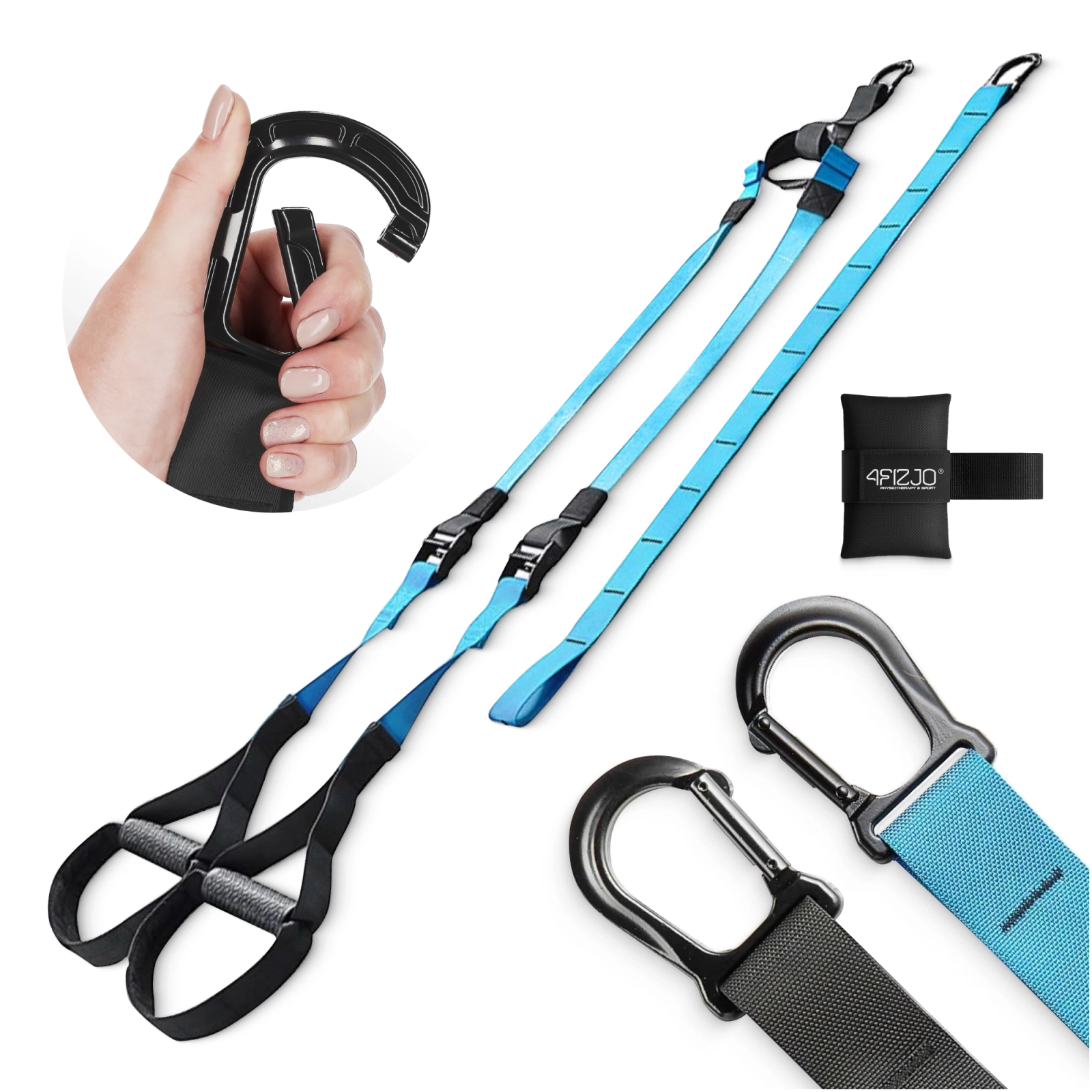 Тренировочные петли TRX для функционального тренинга, синие