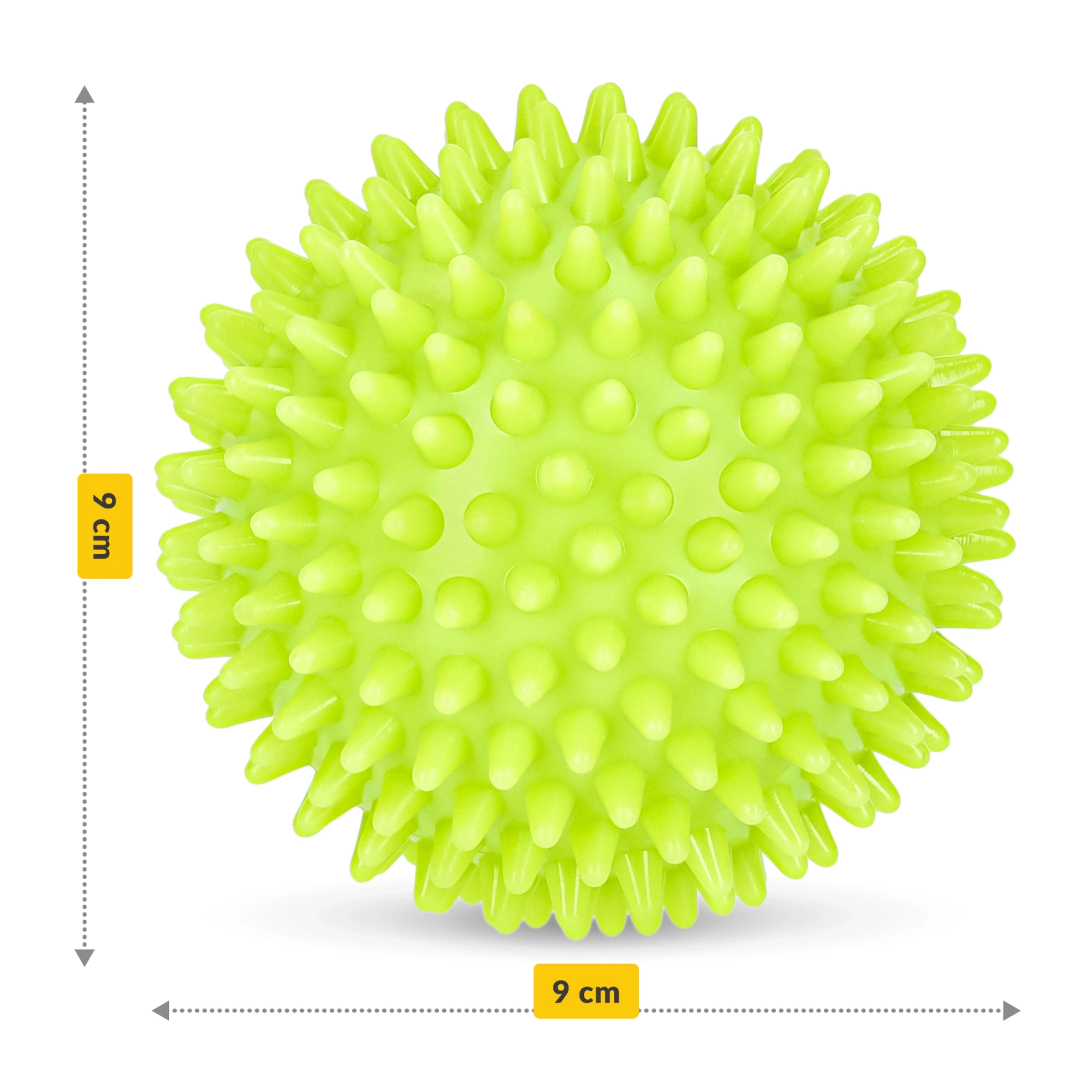 4Fizjo SPIKE+ Spiky Massage Ball, 9 cm, Green