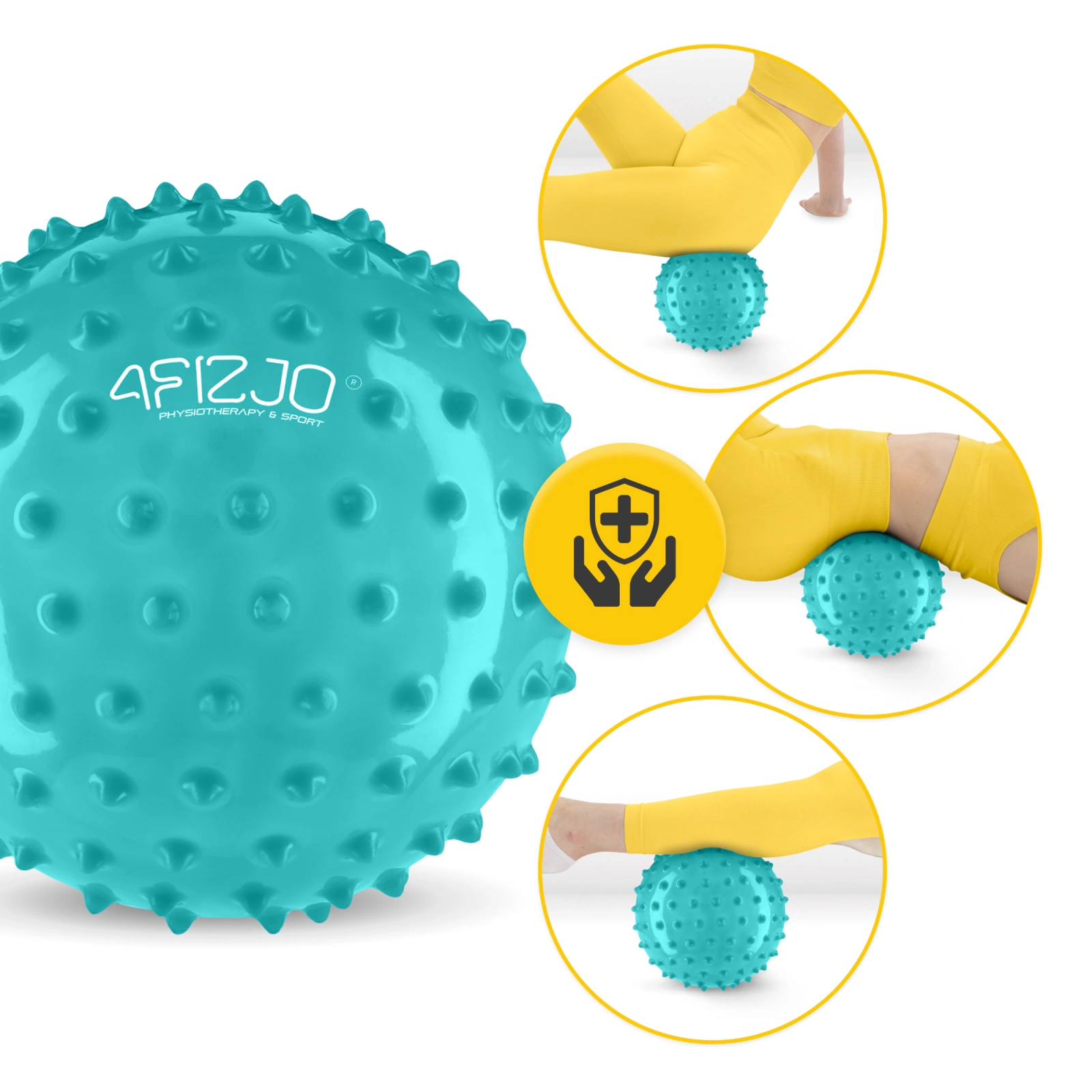 4Fizjo 1869 Sensory Rehabilitation Ball with Spikes 20 cm Mint