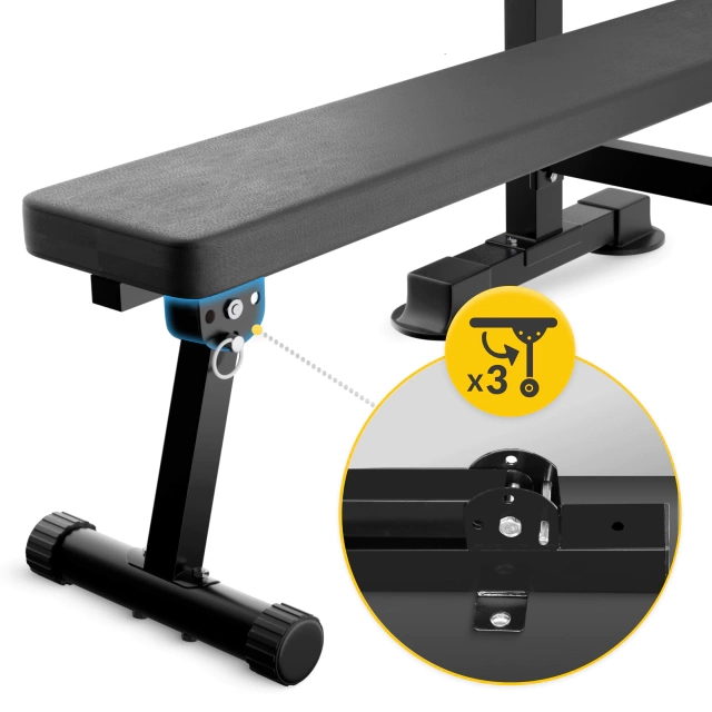 4Fizjo PRO+ Training Bench with Barbell Stand