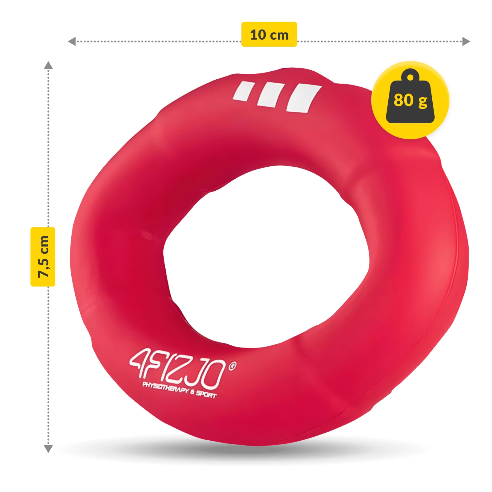 4Fizjo 381 silikona rokas espanders, 18 kg, sarkans