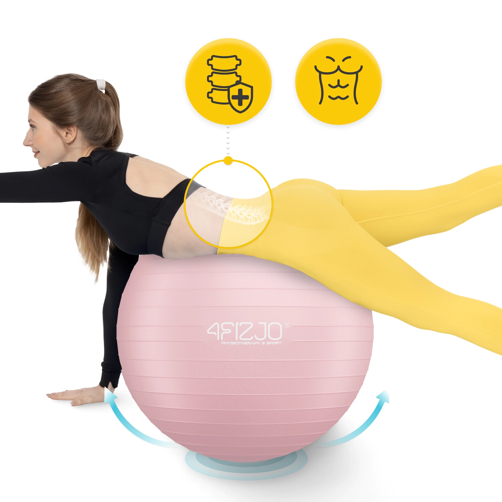 4Fizjo 963 Gymnastic Ball 85 cm, Pink