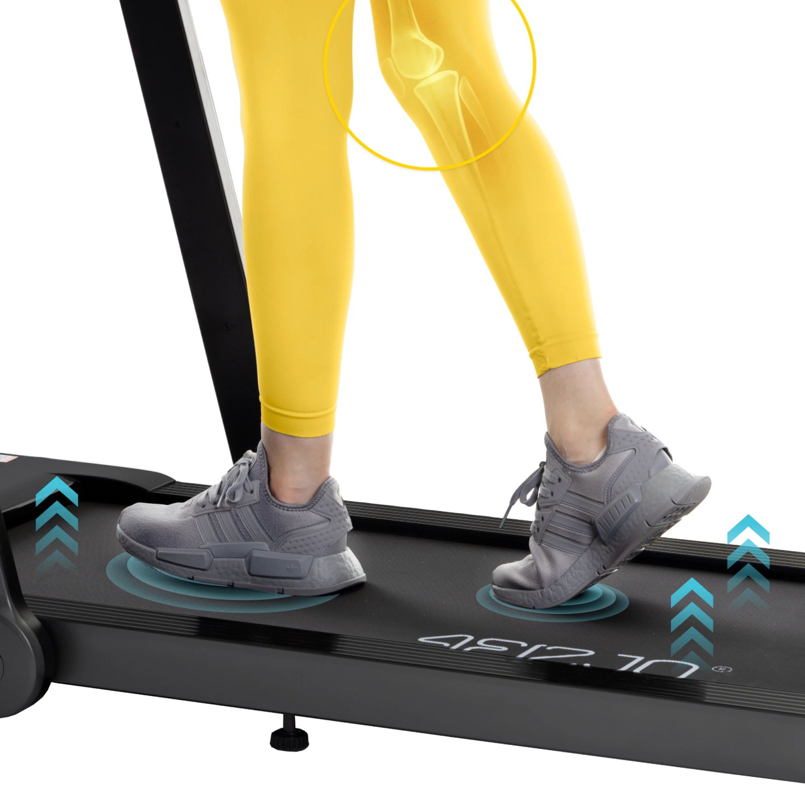 4Fizjo TM PURE Folding Treadmill for Home / Under Desk, Black