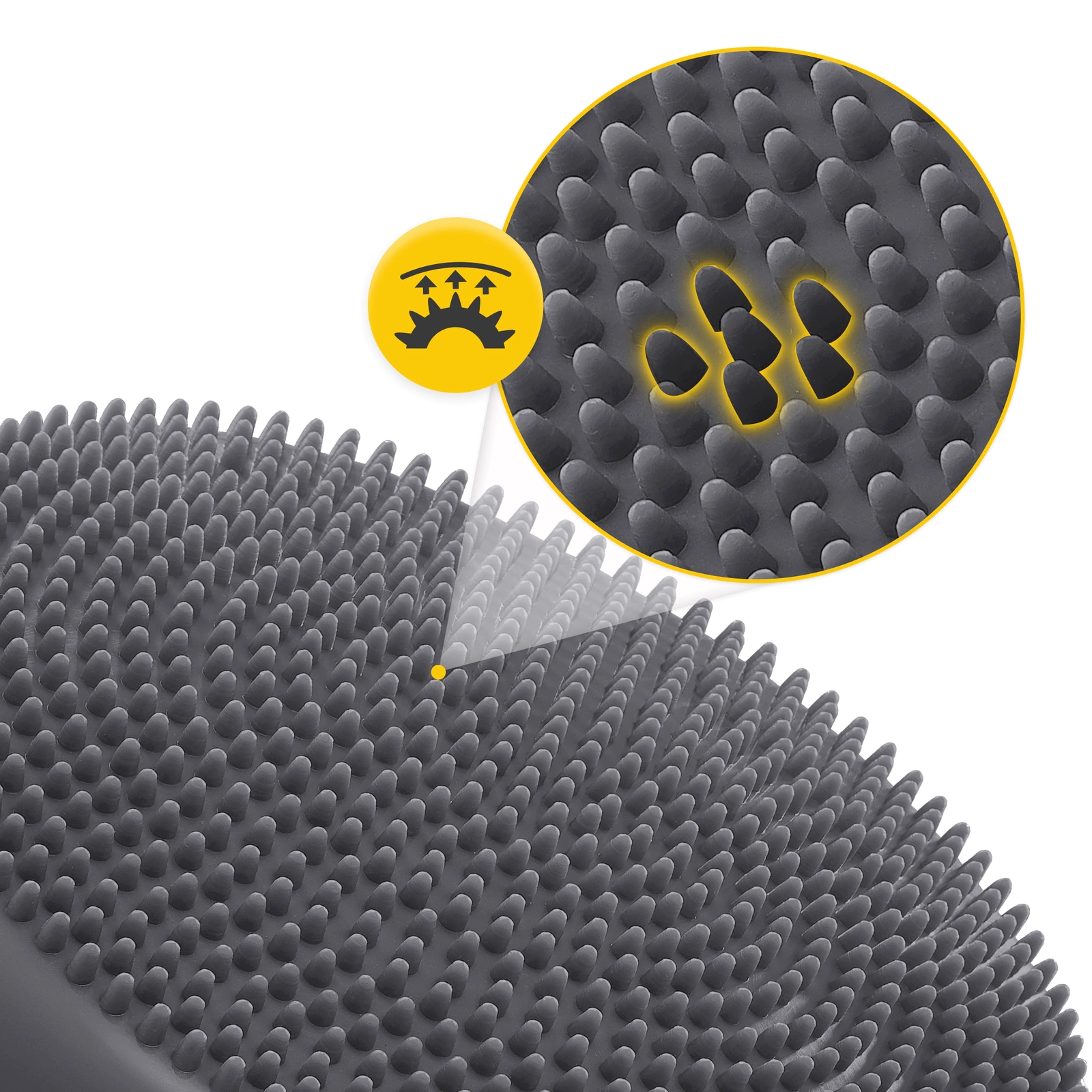 4FIZJO PRO+ Balance Disc 33cm for Core Stability & Physical Therapy, Grey