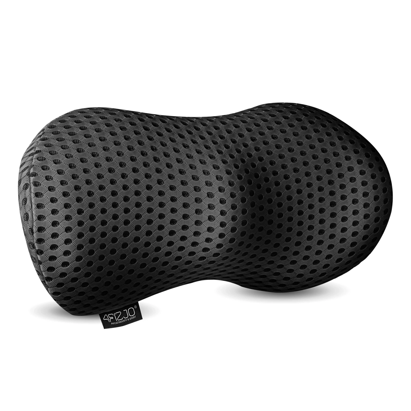 Ortopēdiskais jostas daļas spilvens sēdēšanai ar atmiņas putām, melns