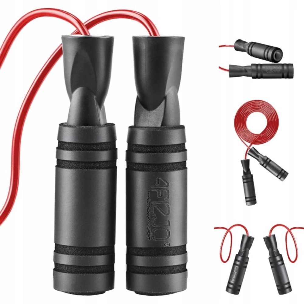 Скакалка 4FIZJO Basic с подшипниками и нескользящими ручками для...