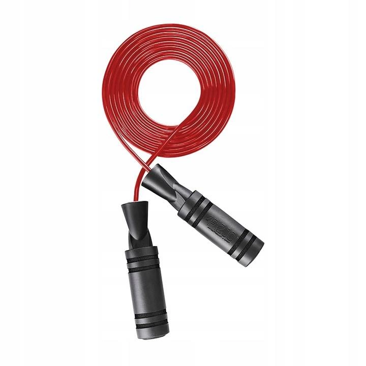 4Fizjo BASIC Boxing Jump Rope with Non-Slip Handles, Red