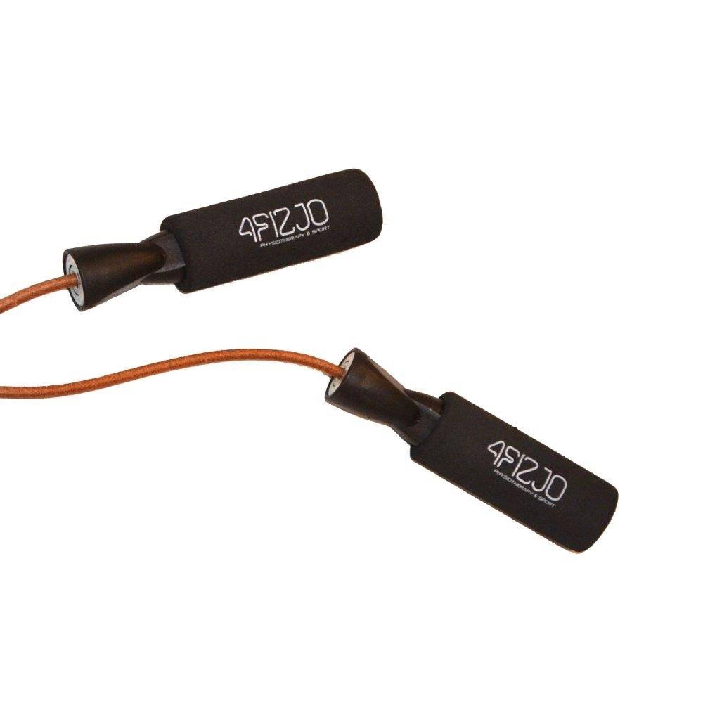 Leather Boxing Jump Rope with Bearings 4FIZJO for CrossFit & Cardio Workouts