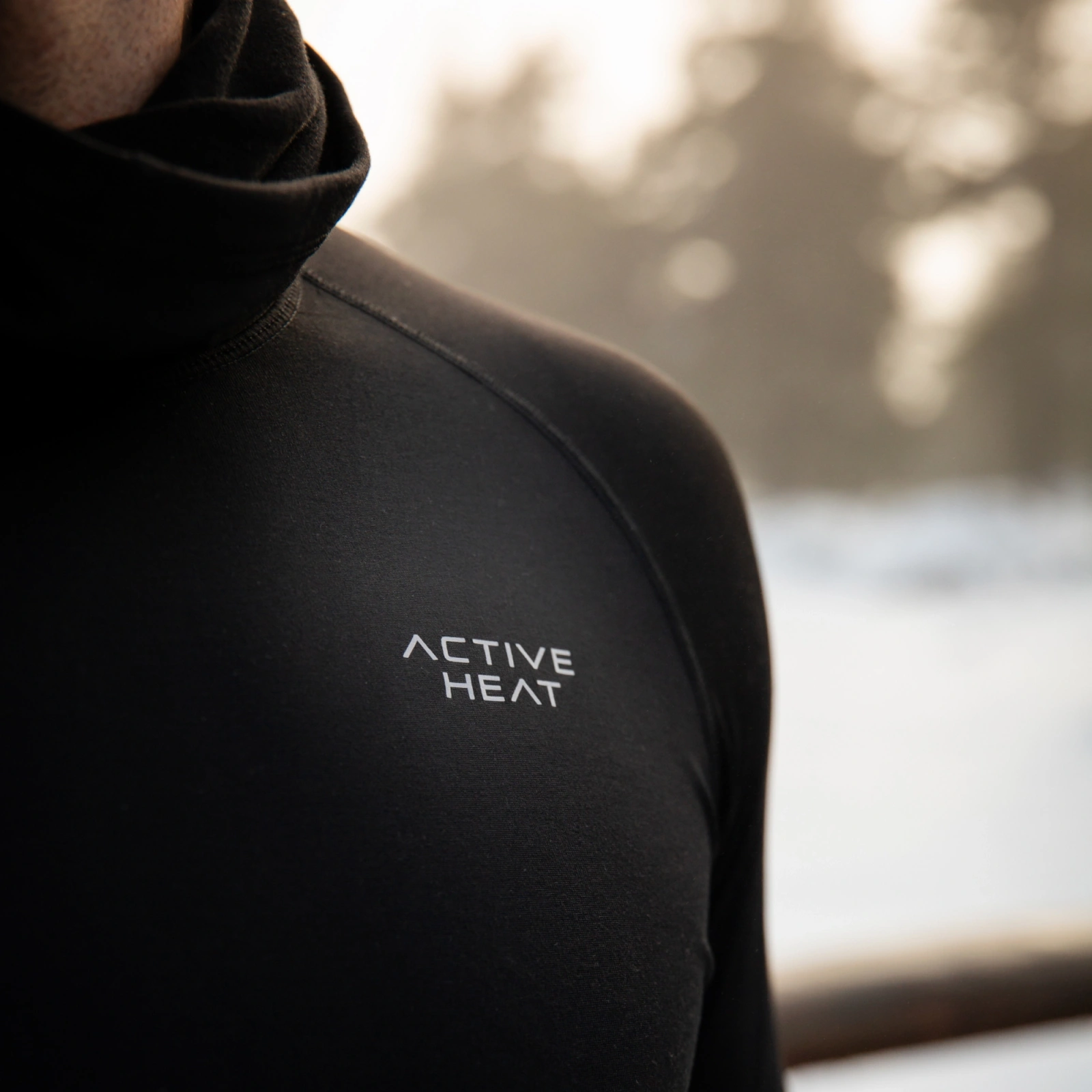 Термофутболка унисекс с длинным рукавом 4Fizjo, черная, размер L