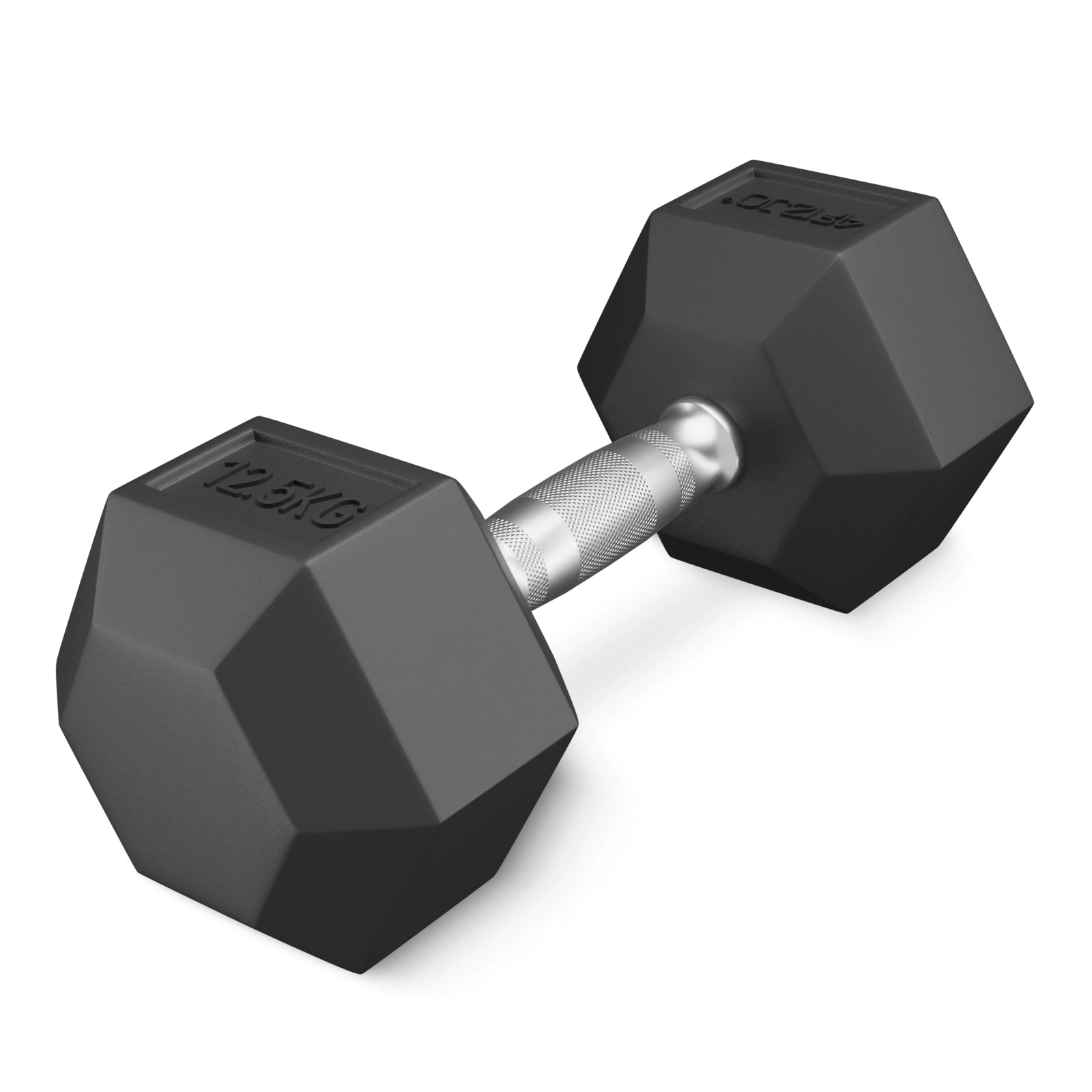 4Fizjo HEX tērauda hantele, 12.5 kg, melna