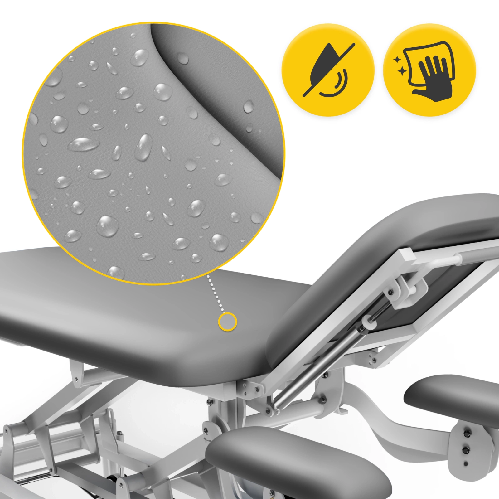 4Fizjo PURE+ Electric Massage and Rehabilitation Table, Grey