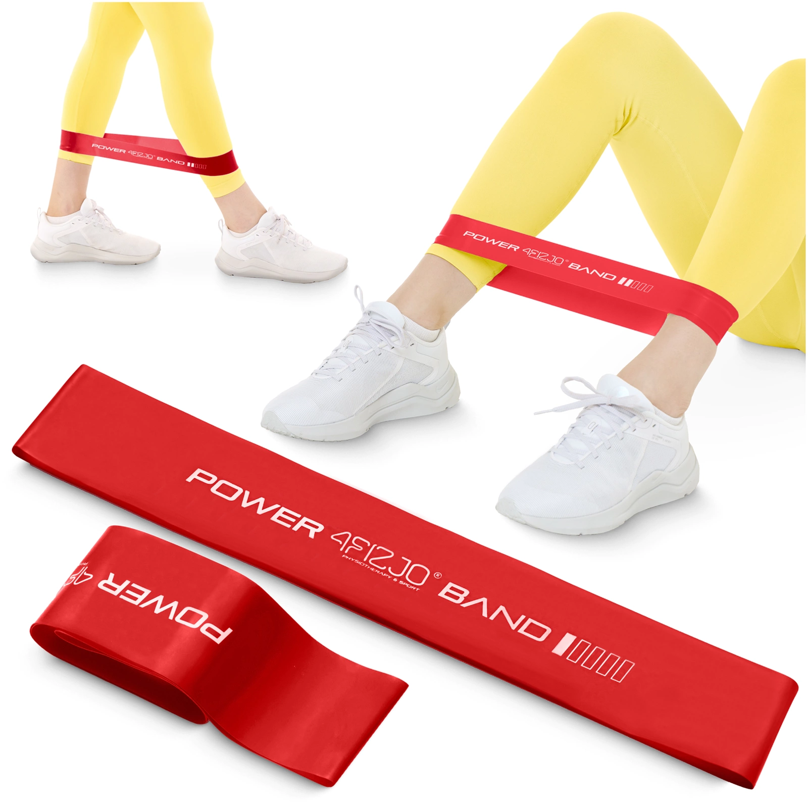 Фитнес-резинка 4Fizjo Mini Power Band, 0.4 мм, 1-3 кг, Красная