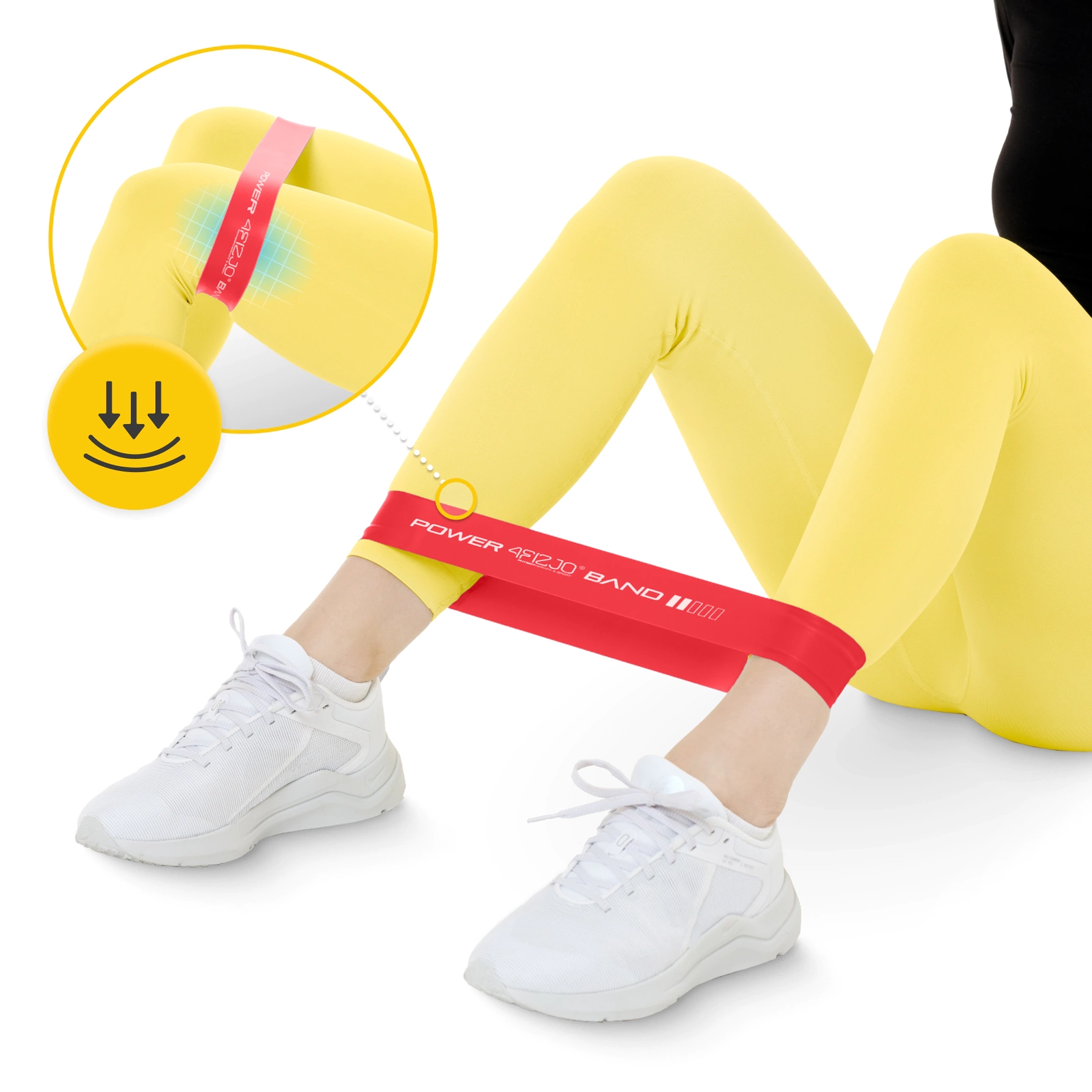 Фитнес-резинка 4Fizjo Mini Power Band, 0.4 мм, 1-3 кг, Красная