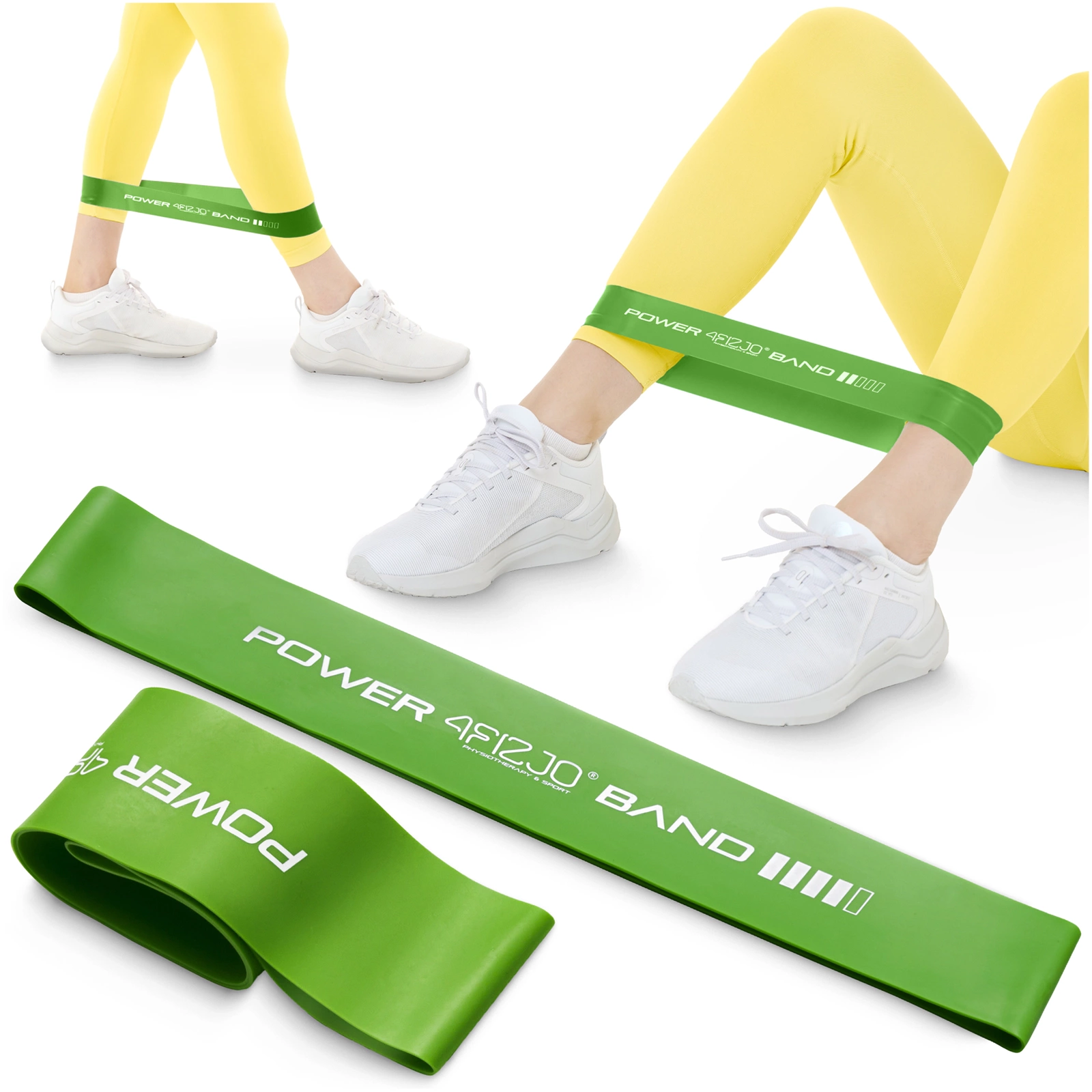 Фитнес-резинка 4Fizjo Mini Power Band 10-15 кг, Зеленая