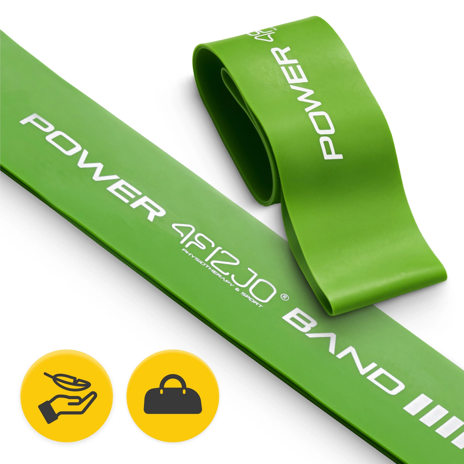 Фитнес-резинка 4Fizjo Mini Power Band 10-15 кг, Зеленая