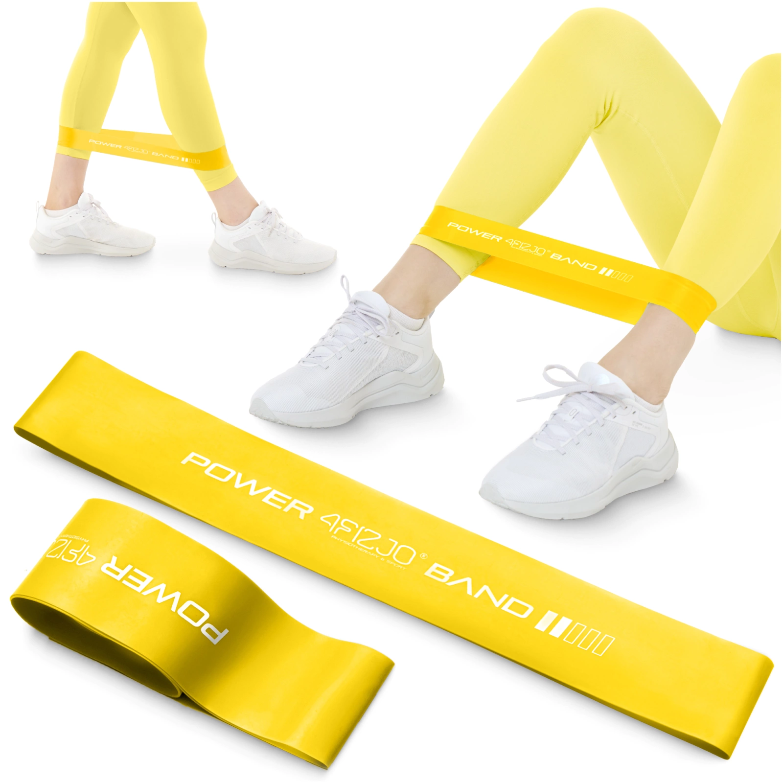 Фитнес-резинка 4Fizjo Mini Power Band, 0.8 мм, 5-10 кг, желтая