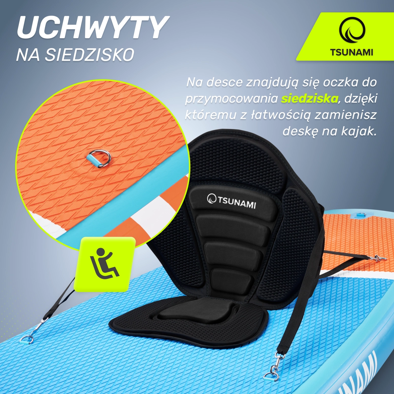 4Fizjo TSUNAMI T02 Inflatable SUP Board, 320 cm