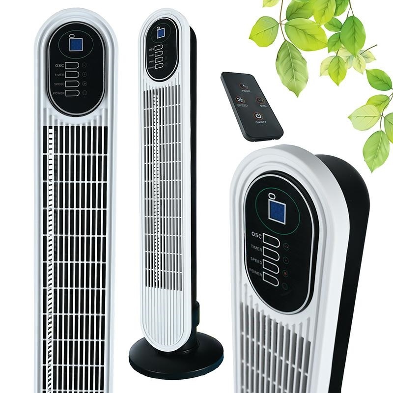 Compact Oscillating Tower Fan With Remote Control 45W Compact Oscillating Tower Fan With Remote Control 45W