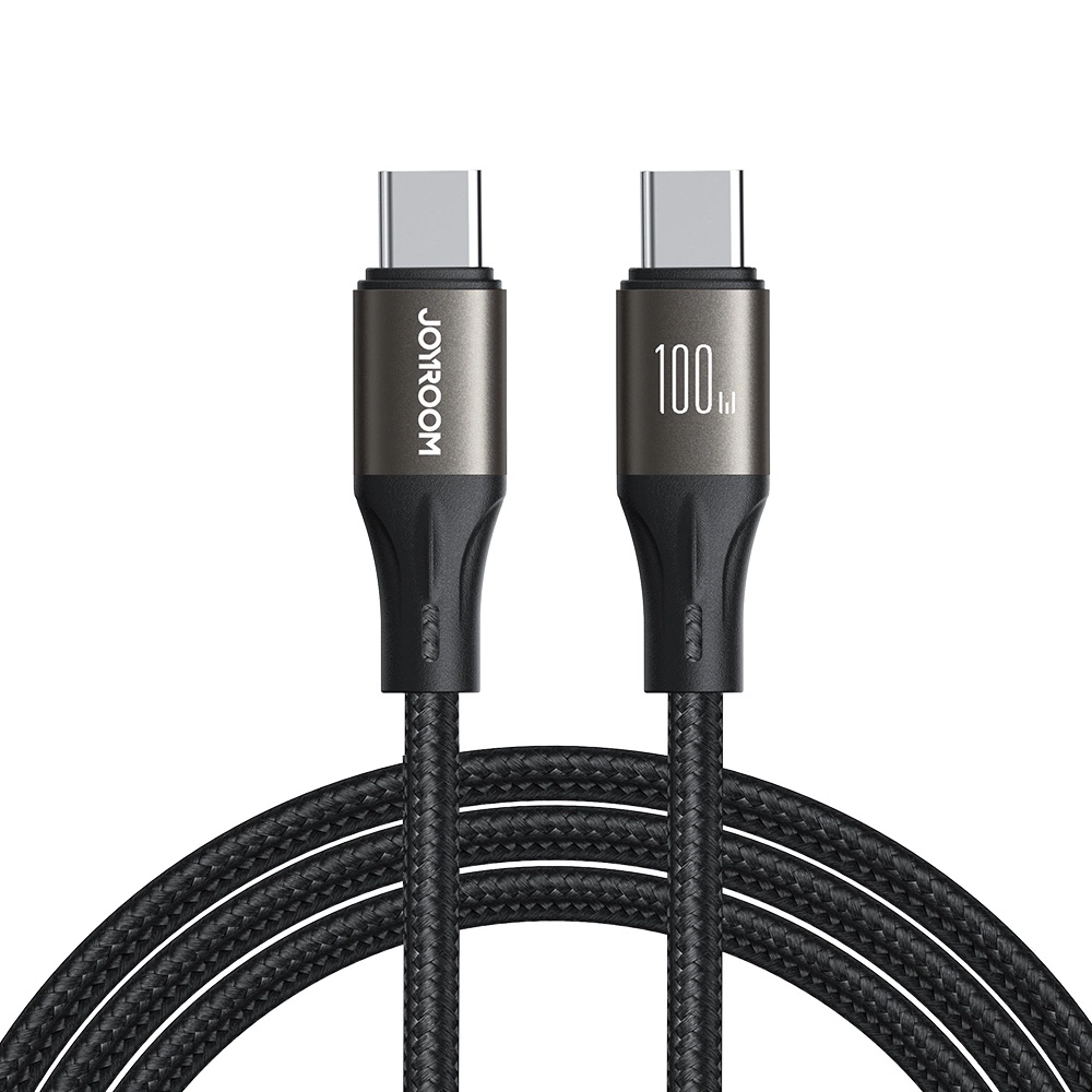 Joyroom Light-Speed Series S-A25 USB-C to USB-C Cable, 100W, 1.2m, Black