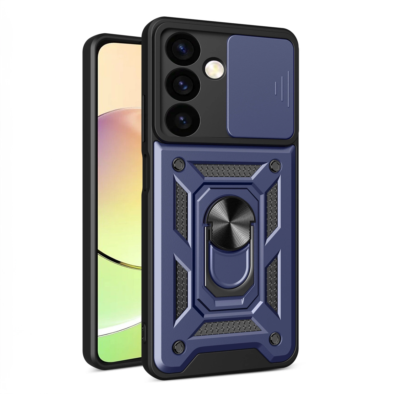 Hurtel Samsung Galaxy S24+ Case Hybrid Armor Camshield, Blue