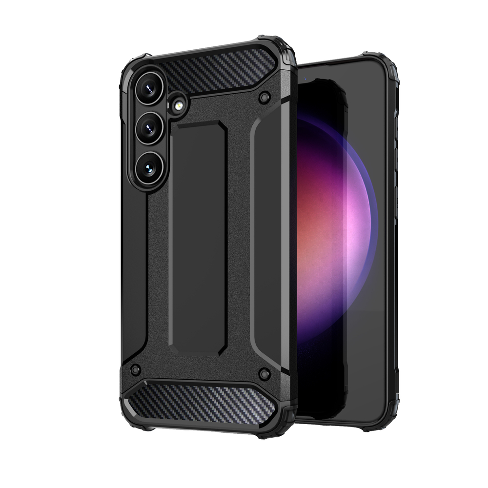 Hurtel Samsung Galaxy S24+ vāciņš Hybrid Armor, melns
