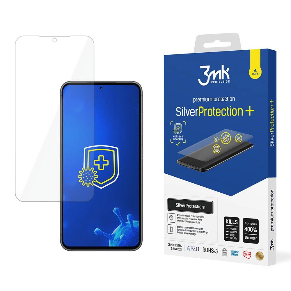 Samsung Galaxy S24+ Plus (SM-S926) 3MK Silver Protect+ Antibacterial Screen Protector |...