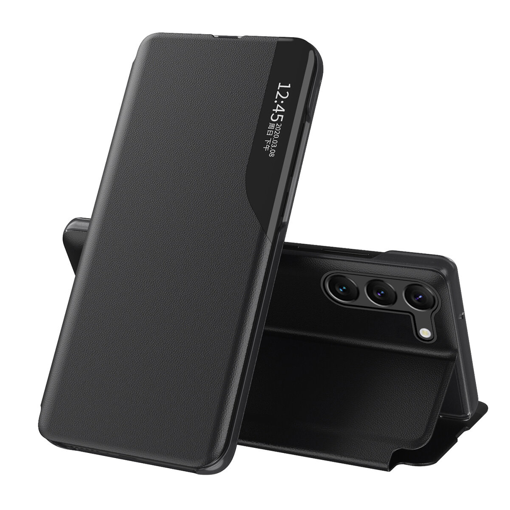 Hurtel Xiaomi POCO C65 / Redmi 13C Wallet Case Eco Leather View Case, Black