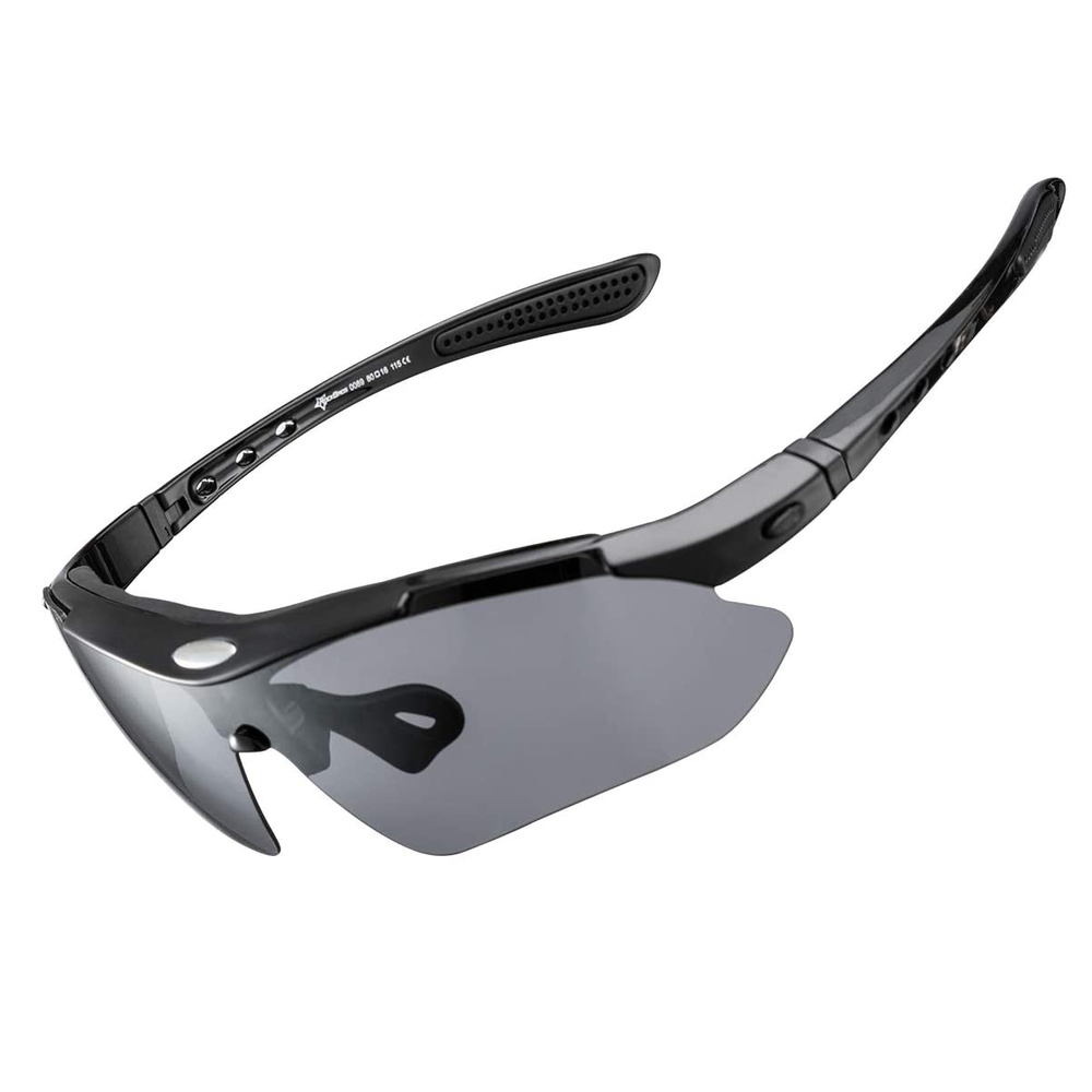 Rockbros 10003 Polarized Cycling Glasses, Black
