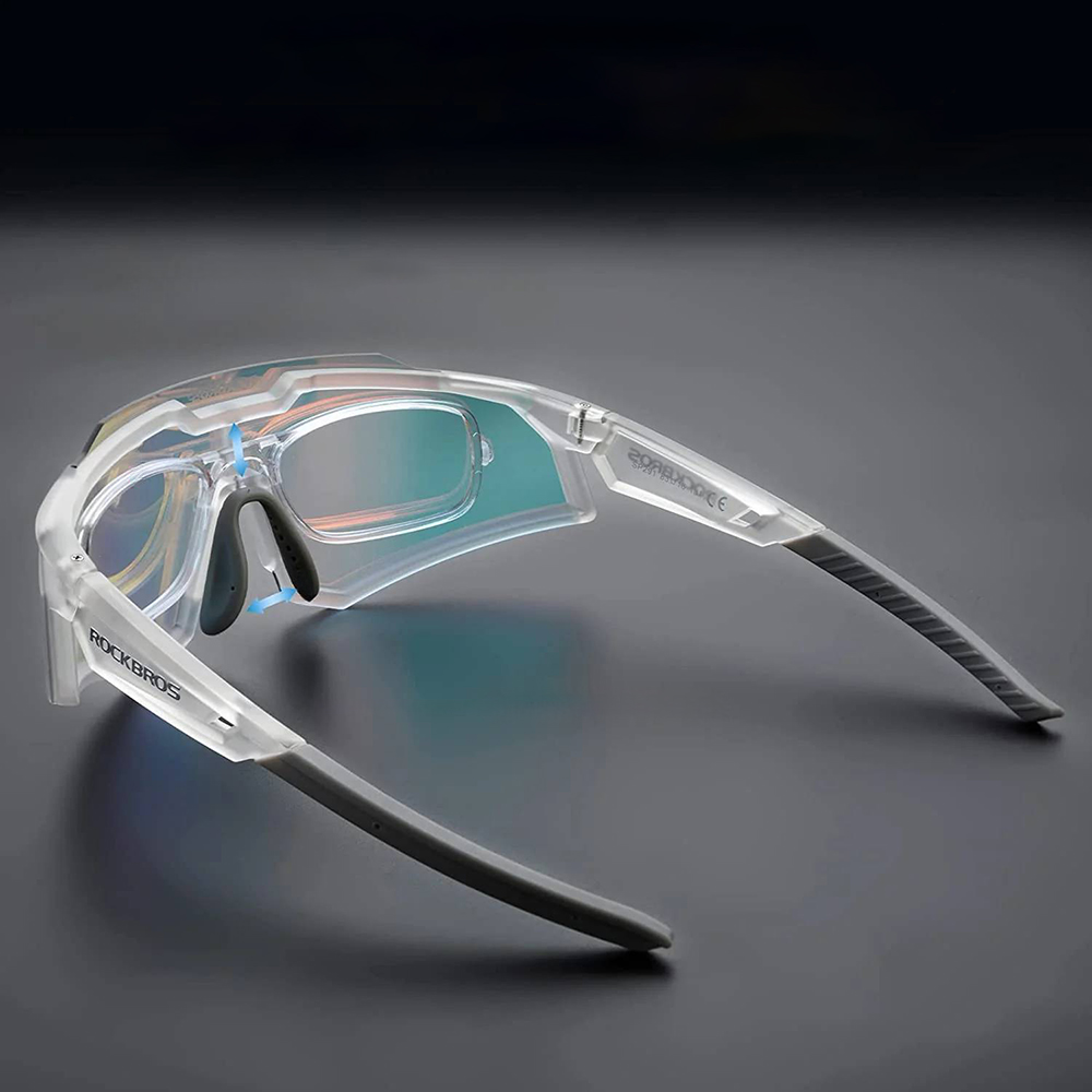 Rockbros SP291 Photochromic Cycling Glasses UV400, White