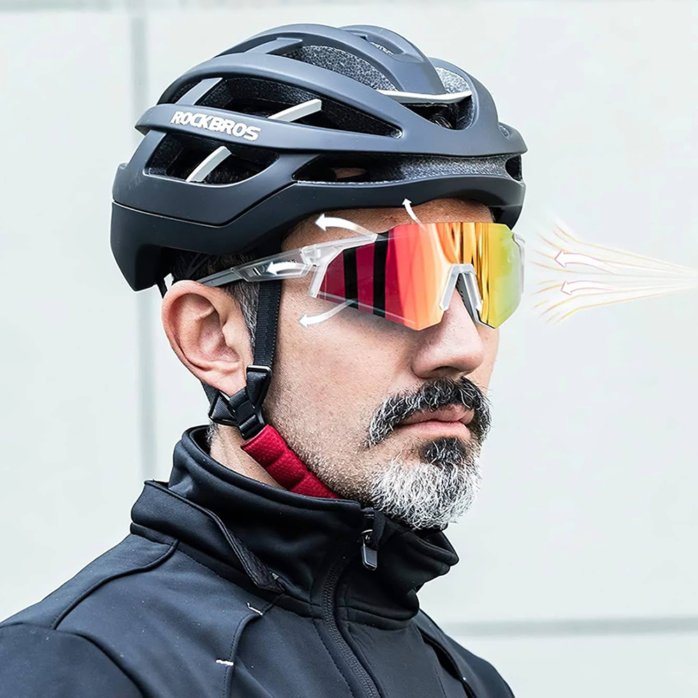 Rockbros SP291 Photochromic Cycling Glasses UV400, White