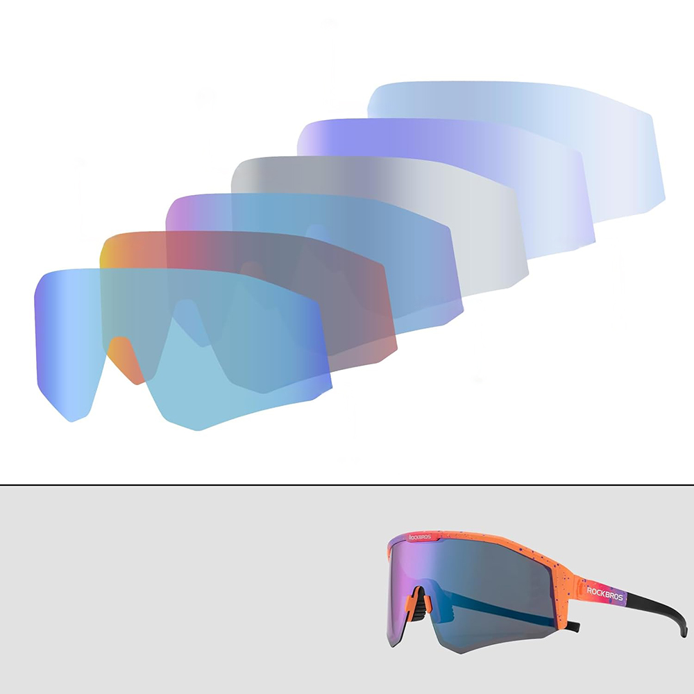 Rockbros SP297 Polarizing Cycling Glasses, Purple