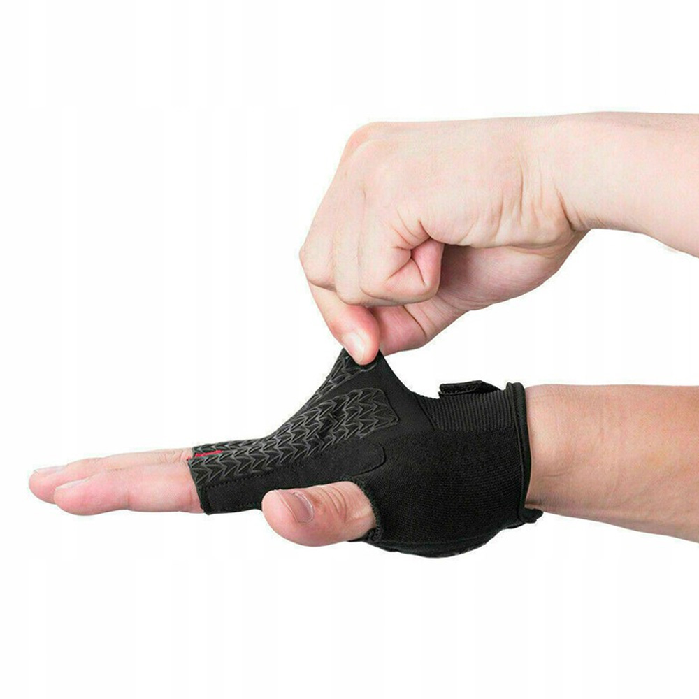 Rockbros S169BGR Size S Cycling Gloves with Gel Inserts, Gray