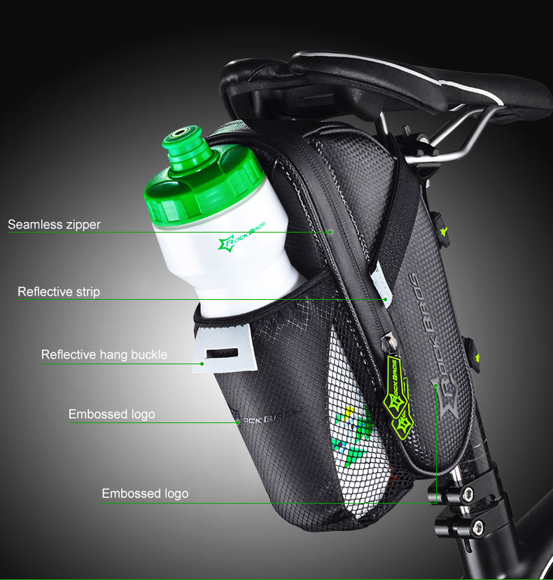 Rockbros C7-1 Waterproof Saddle Bicycle Bag 1.5L, Black