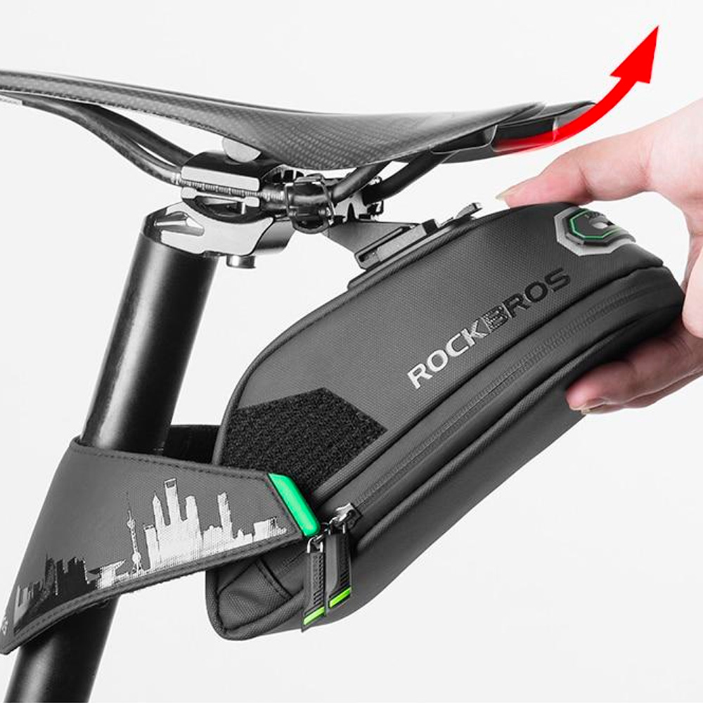 Rockbros C27-1 zem sēdekļa velosipēda soma 1.5L, melna