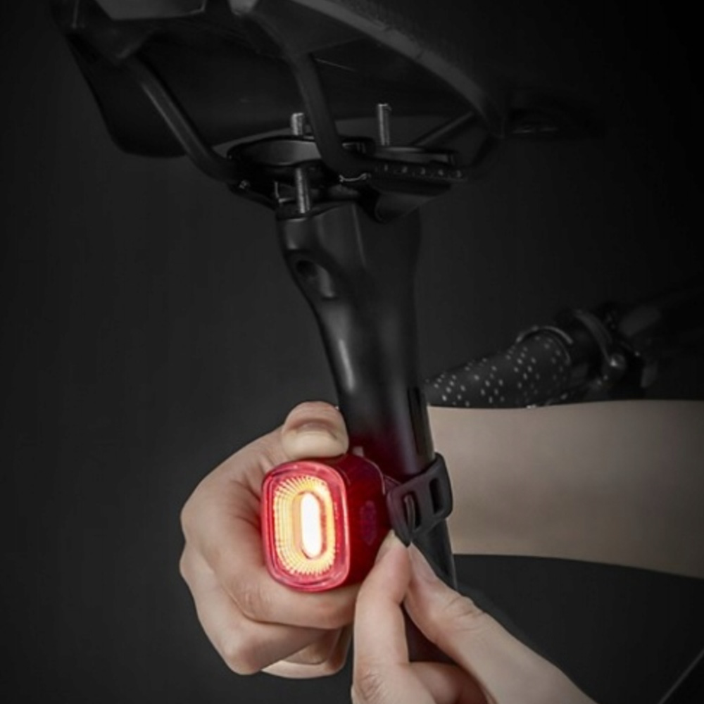 Rockbros Q2S LED Rear Bike Light with Smart Stop System, Black
