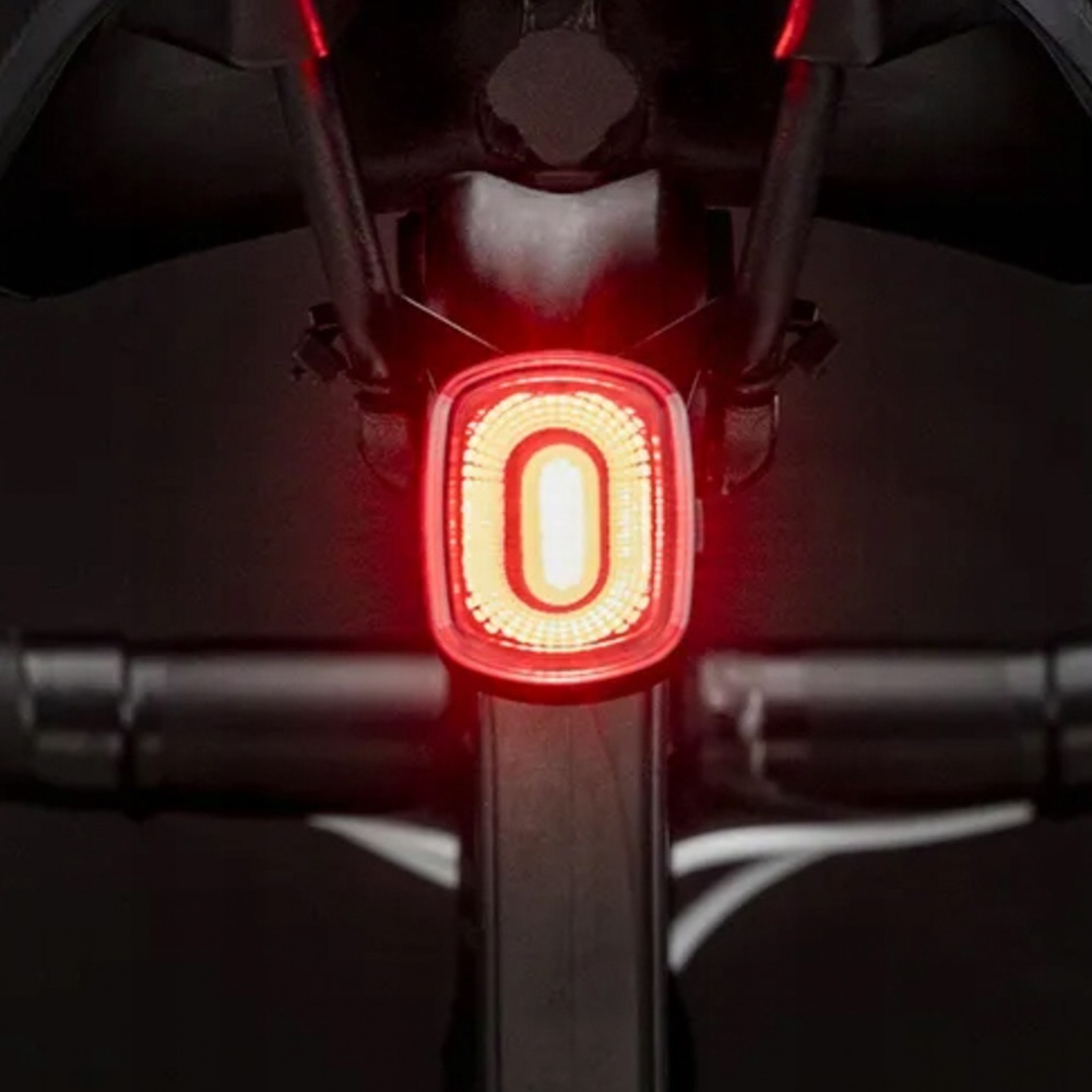 Rockbros Q2S LED Rear Bike Light with Smart Stop System, Black