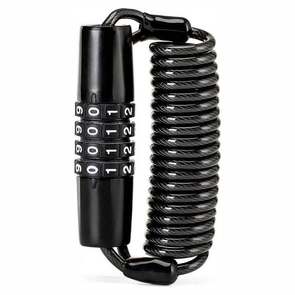 Rockbros T609 velosipēda saslēdzējs ar kodu, 1.5 m, melns