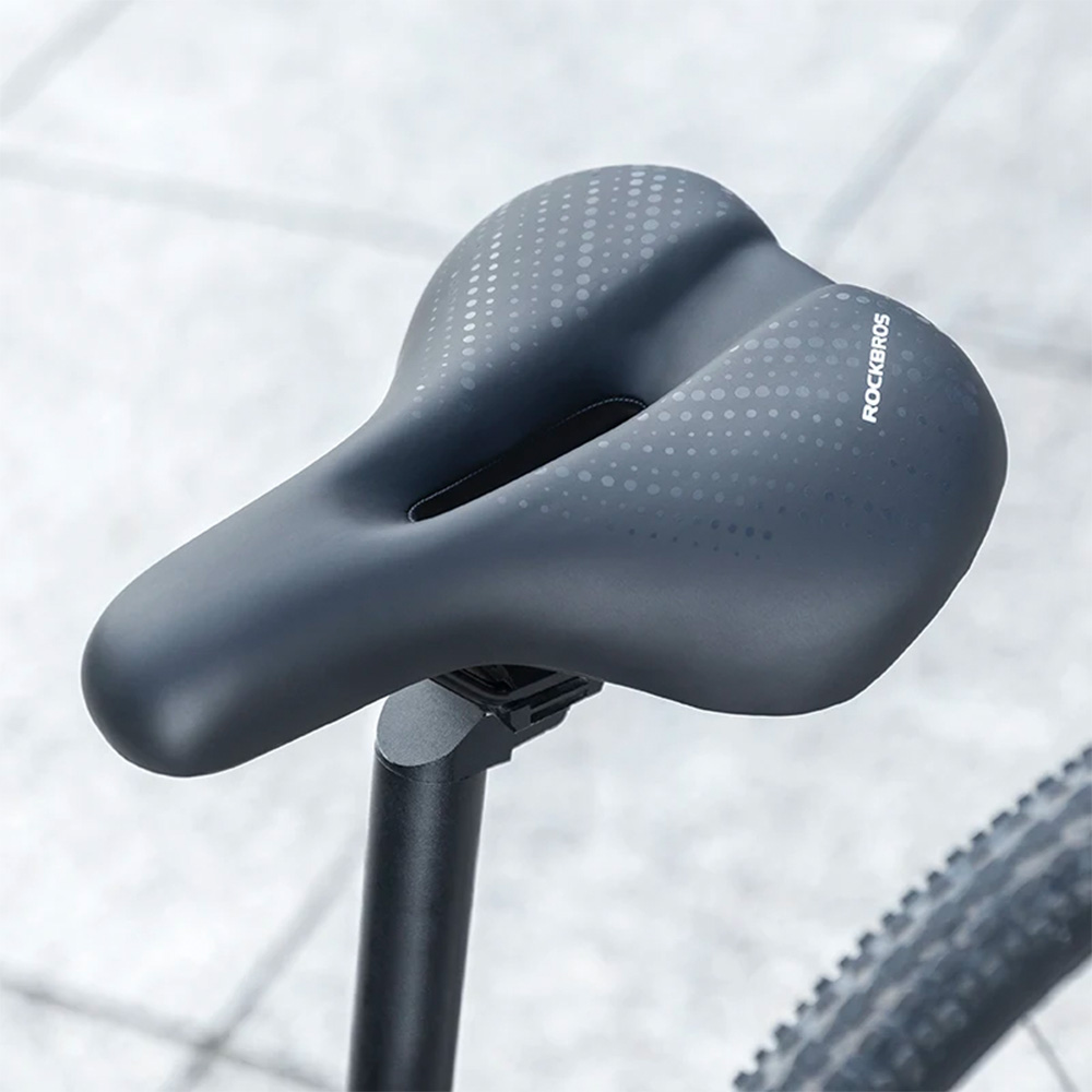 Rockbros 38218916001 MTB Bicycle Saddle, Black