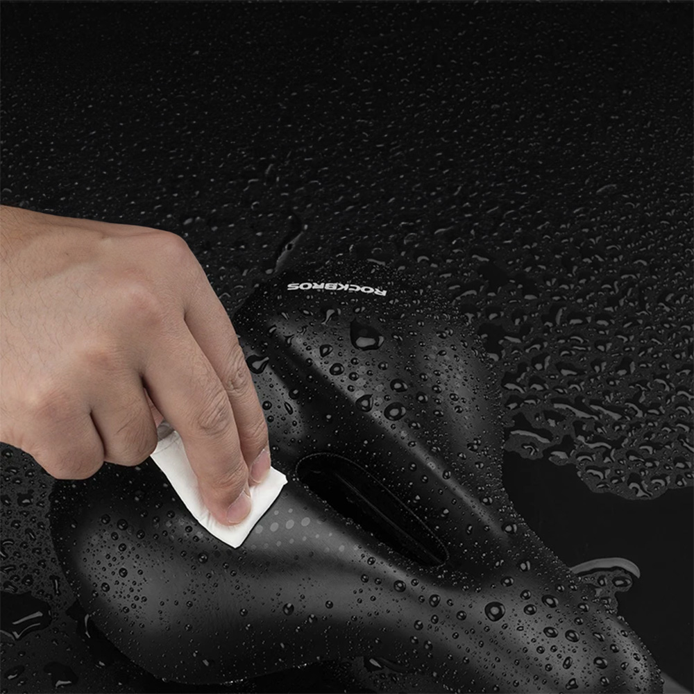 Велосипедное седло Rockbros 38218916002 MTB с фонарем, черное