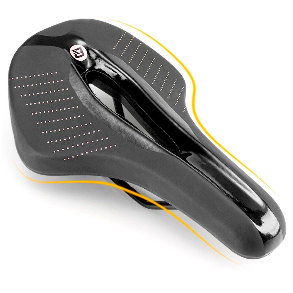 Rockbros 38210005001 Foam MTB Bicycle Saddle, Black