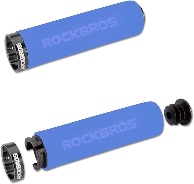 Грипсы для велосипеда Rockbros BT1001BLBK, сине-черные